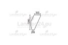 Cab glass LH suitable for CNH 5130883, Fiat